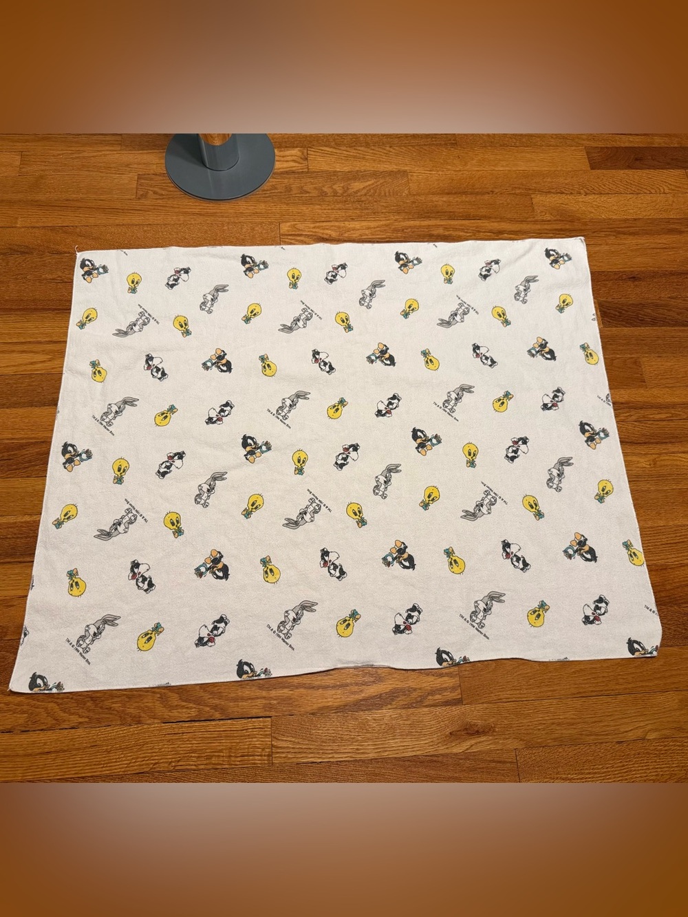 Baby Looney Tunes Vintage Blanket Wool Warner Bros 90s Baby Bugs Bunny 35x28